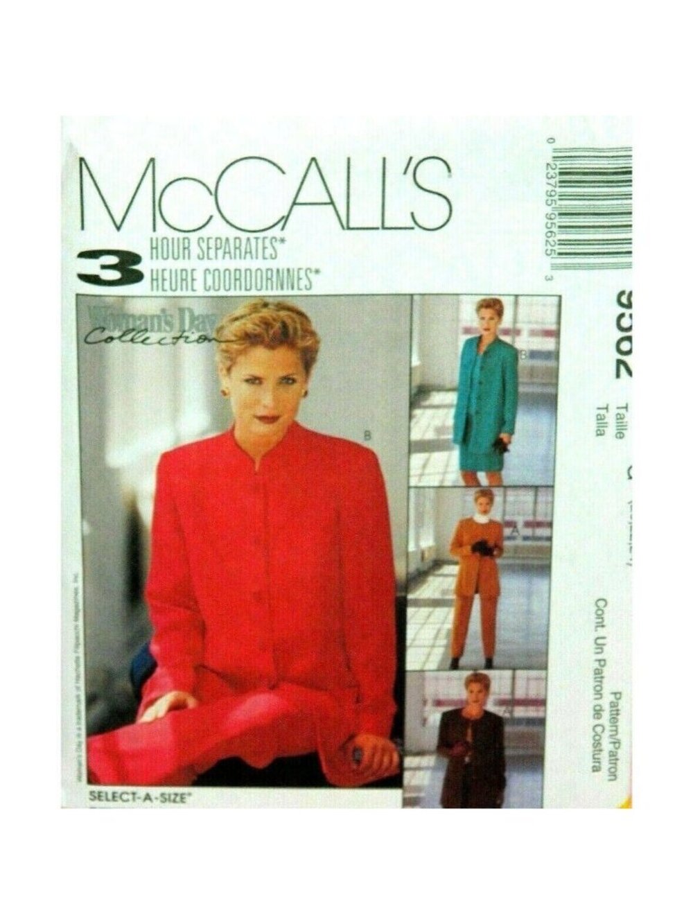 VINTAGE Sewing Pattern McCalls 9562 Miss 3 Hour Seperate Jacket Pant Skirt 20-24